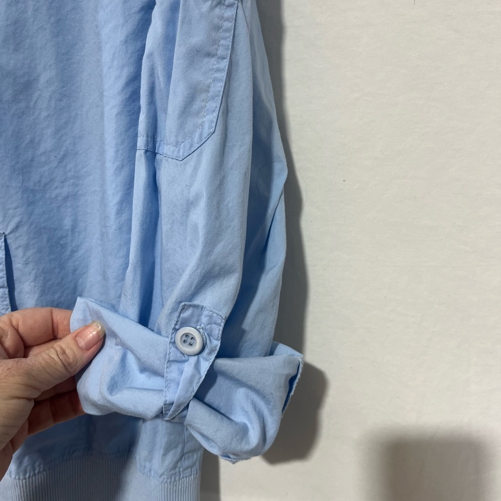 Catalina Light Blue Hooded Jacket and Pants Set Women's 100% Cotton Size M 8/10 - Picture 10 of 14
